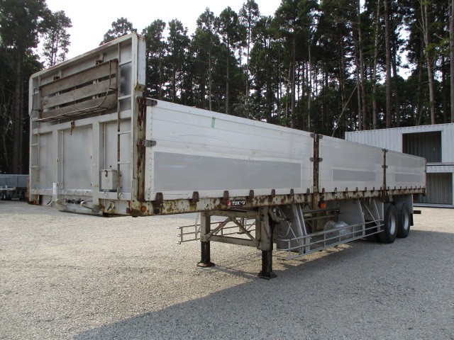 東急  アオリ付・フラット・ダンプトレーラー 平成07年式 TF26G8C2｜画像1