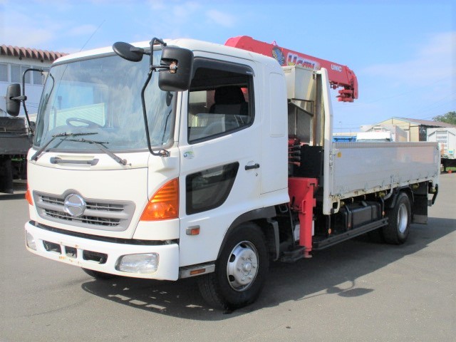 日野 レンジャー 平ボディ・クレーン付 平成19年式 BDG-FX7JJWA｜画像1