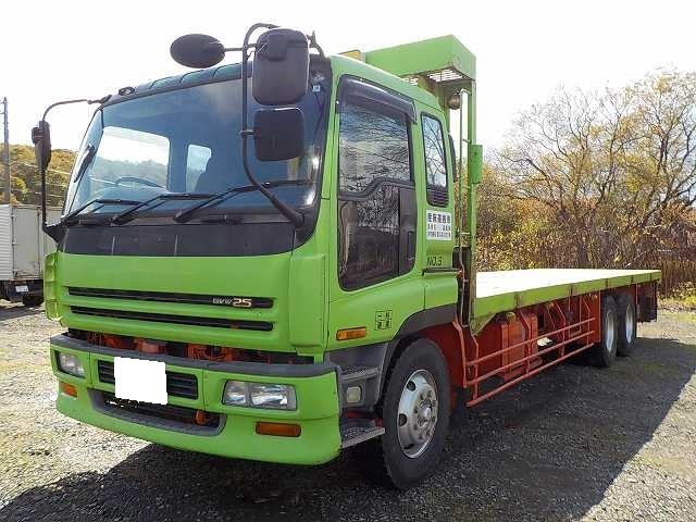 いすゞ ギガ 平ボディ・クレーン付 平成08年式 KC-CYZ81V1｜画像1