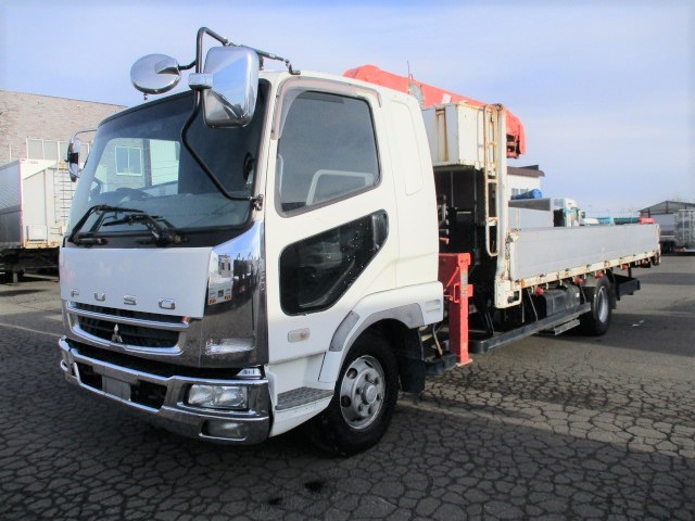 三菱ふそう ファイター 平ボディ・クレーン付 平成19年式 PA-FK61F｜画像1