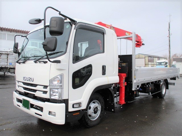 いすゞ フォワード 平ボディ・クレーン付 令和02年式 ２KG-FRR90S2｜画像1