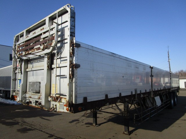 ユソーキ  アオリ付・フラット・ダンプトレーラー 平成14年式 YFS2204｜画像1