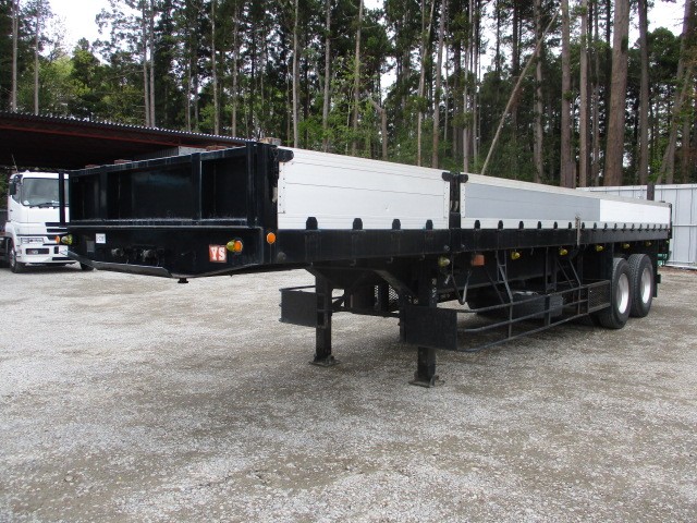 ユソーキ  アオリ付・フラット・ダンプトレーラー 平成07年式 YFS2065AB｜画像1