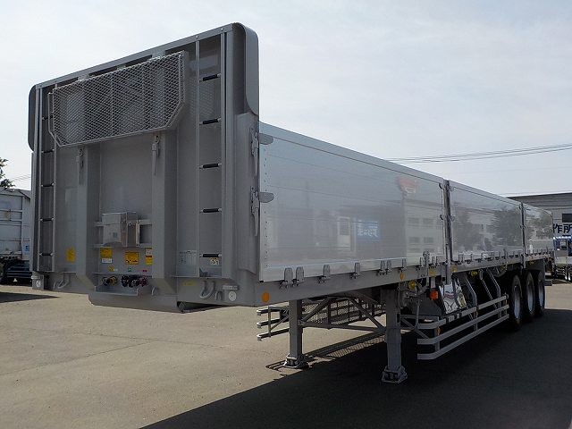 日本フルハーフ  アオリ付・フラット・ダンプトレーラー 令和03年式 DFPFH341A改｜画像1