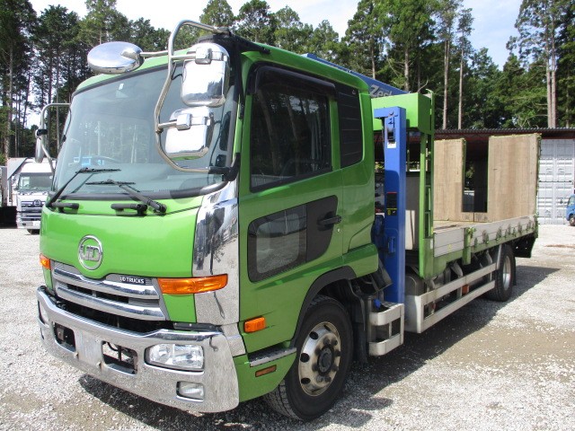 日産UD コンドル 平ボディ・クレーン付 平成24年式 QKG-PK39LH｜画像1