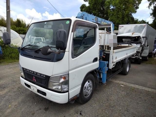三菱ふそう キャンター 平ボディ・クレーン付 平成19年式 PA-FE73DEN｜画像1