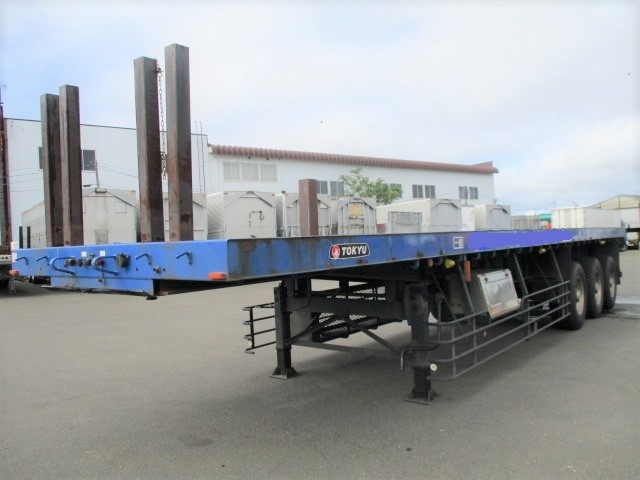 東急  アオリ付・フラット・ダンプトレーラー 平成19年式 TF36H１C3S｜画像1