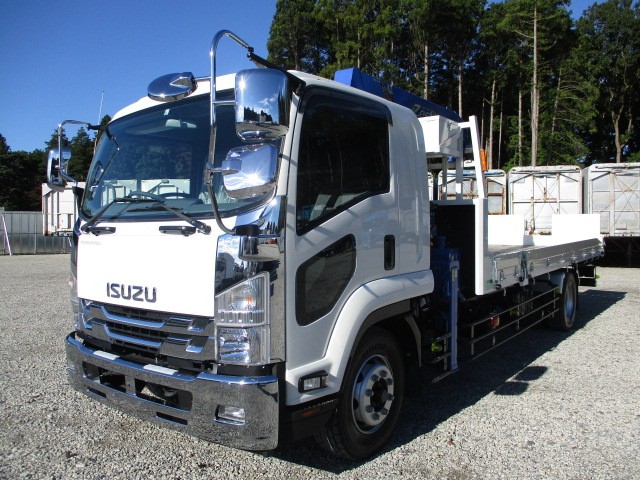 いすゞ フォワード 平ボディ・クレーン付 令和03年式 2RG-FTR90U2｜画像1