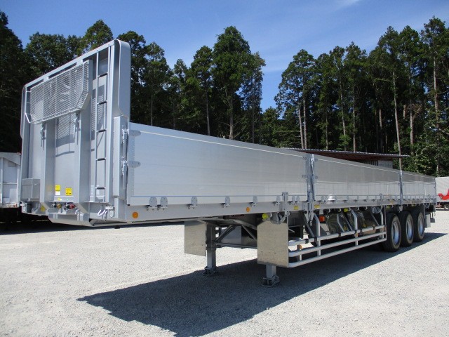 日本フルハーフ  アオリ付・フラット・ダンプトレーラー 令和03年式 DFPFH341A改｜画像1