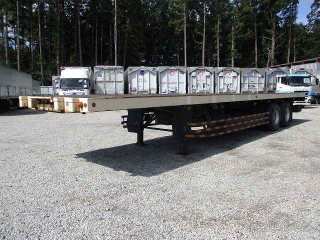国内・その他 国産車その他 アオリ付・フラット・ダンプトレーラー 平成17年式 NT28K008｜画像1