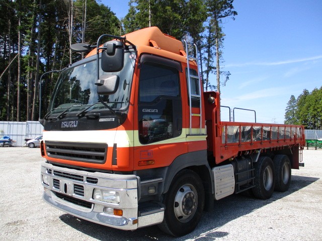 いすゞ ギガ 平ボディ・クレーン付 平成17年式 PJ-CXZ51K6｜画像1