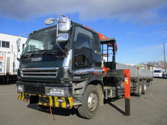 いすゞ ギガ 平ボディ・クレーン付 平成17年式 KL-CYZ52V4｜画像1