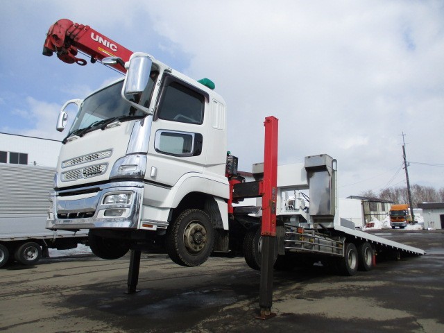 三菱ふそう スーパーグレート 平ボディ・クレーン付 平成25年式 QKG-FS50VZ｜画像1