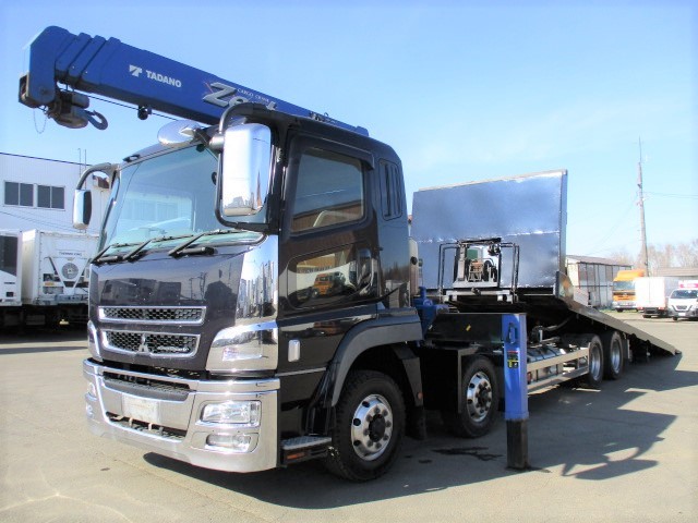 三菱ふそう スーパーグレート 平ボディ・クレーン付 平成28年式 QKG-FS60VZ｜画像1