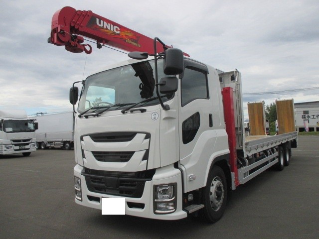 いすゞ ギガ 平ボディ・クレーン付 平成30年式 2PG-CYY77CY｜画像1