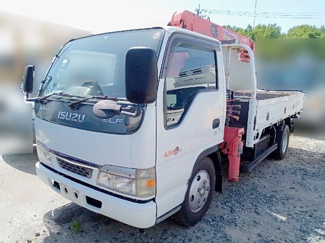 いすゞ エルフ 平ボディ・クレーン付 平成16年式 KR-NKR81LR｜画像1