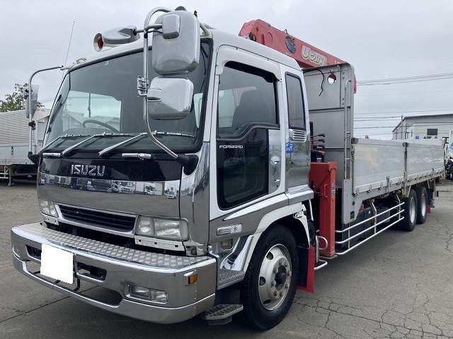 いすゞ フォワード 平ボディ・クレーン付 平成18年式 PJ-FVZ34S4｜画像1