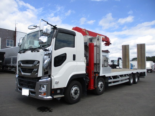 いすゞ ギガ 平ボディ・クレーン付 令和03年式 2PG-CYH77C｜画像1