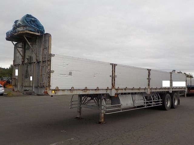 トレールモービル  アオリ付・フラットトレーラー 昭和63年式 P239D｜画像1