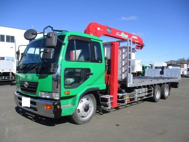 日産UD コンドル 平ボディ・クレーン付 平成22年式 BDG-PW37C｜画像1