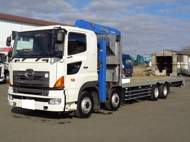 日野 プロフィア 平ボディ・クレーン付 平成27年式 QKG-FW1EWEA｜画像1