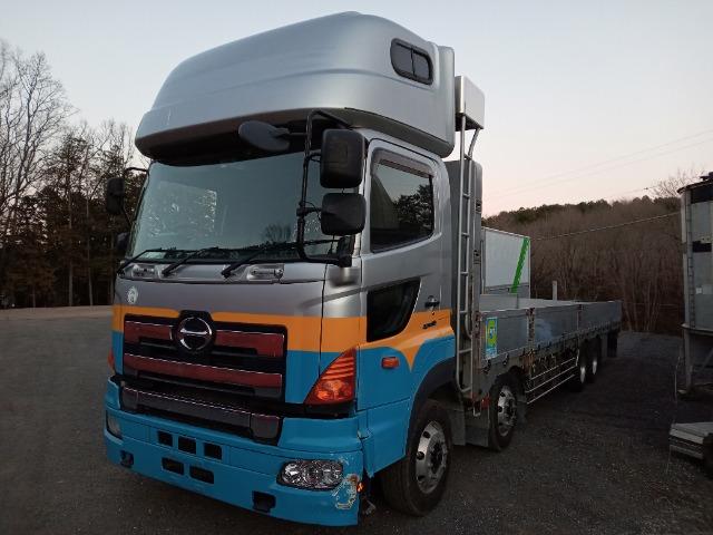 日野 プロフィア 平ボディ・クレーン付 平成25年式 QKG-FW1EZBJ｜画像1