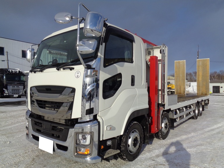 いすゞ ギガ 平ボディ・クレーン付 令和04年式 2PG-CYH77C｜画像1