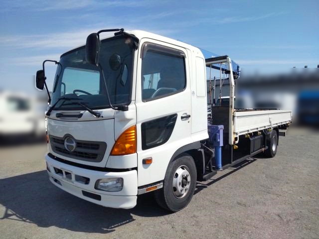 日野 レンジャー 平ボディ・クレーン付 平成21年式 BKG-FD7JLYA｜画像1