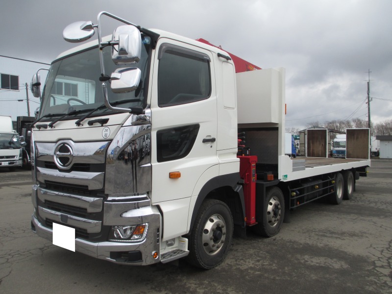 日野 プロフィア 平ボディ・クレーン付 令和01年/平成31年式 2KG-FW1EHG｜画像1