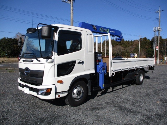 日野 レンジャー 平ボディ・クレーン付 平成30年式 2KG-FD2ABA｜画像1