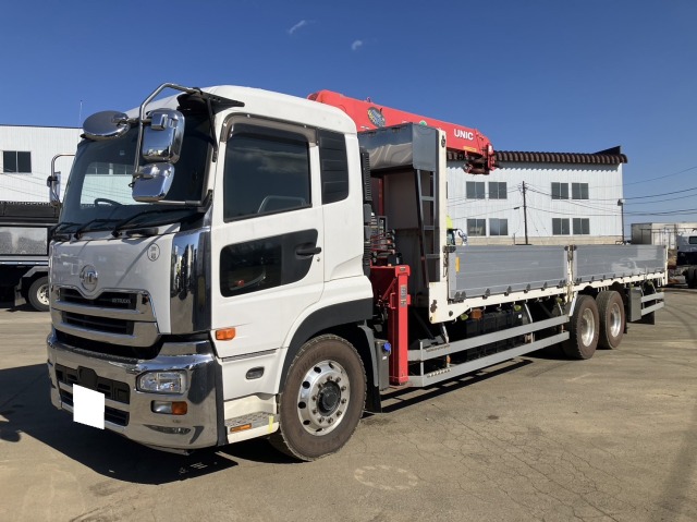 日産UD クオン クレーン付 平成26年式 QKG-CW5ZA｜画像1