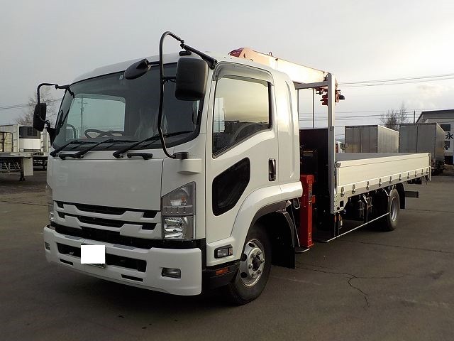 いすゞ フォワード 平ボディ・クレーン付 平成30年式 2RG-FRR90S2｜画像1