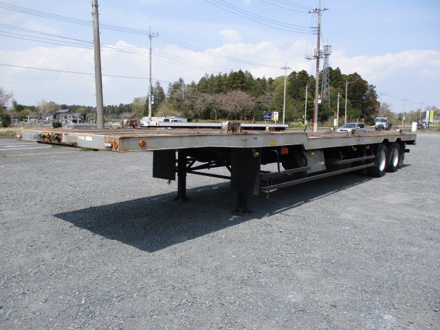日本フルハーフ  アオリ付・フラット・ダンプトレーラー 平成14年式 DFPDX241A｜画像1