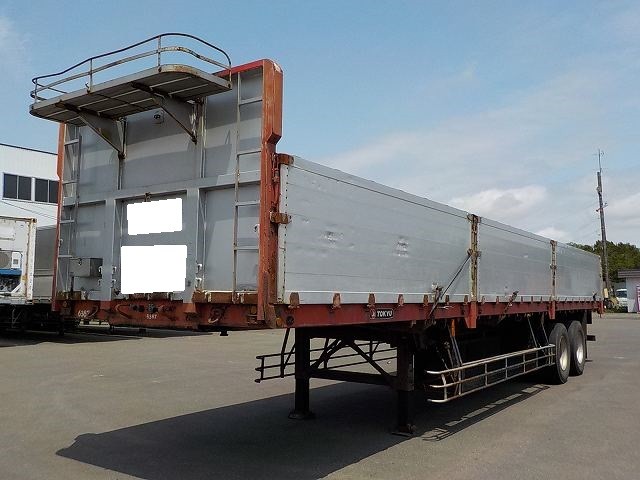 東急  アオリ付・フラット・ダンプトレーラー 平成06年式 TF26G8C2｜画像1