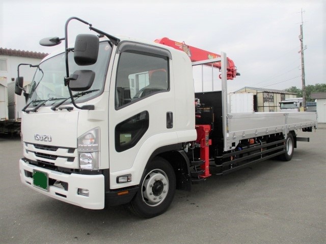 いすゞ フォワード 平ボディ・クレーン付 令和02年式 2RG-FTR90V2｜画像1
