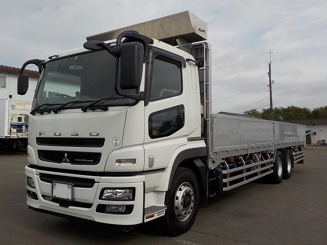三菱ふそう スーパーグレート 平ボディ・クレーン付 平成28年式 QPG-FV64VZ｜画像1