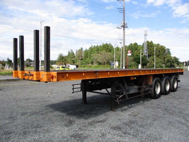 国内・その他 国産車その他 アオリ付・フラット・ダンプトレーラー 平成17年式 NT28R001｜画像1