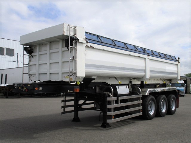 国内・その他 国産車その他 アオリ付・フラット・ダンプトレーラー 平成29年式 KFL32改｜画像1