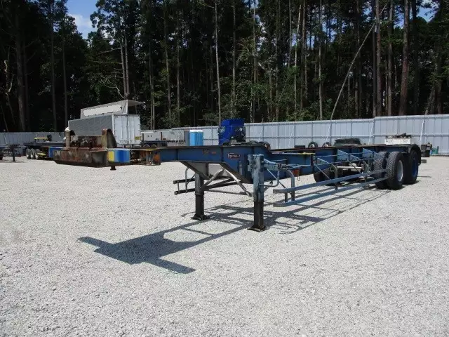 平成07年06月中古大型コンテナシャーシー日本フルハーフフルハーフの画像1