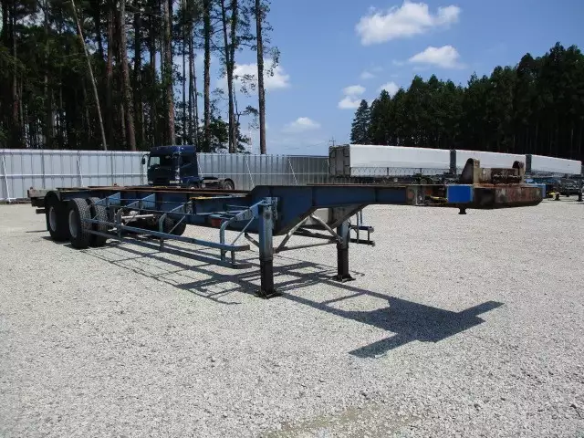 平成07年06月中古大型コンテナシャーシー日本フルハーフフルハーフの画像3