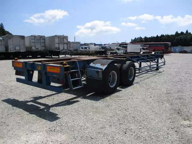 平成07年06月中古大型コンテナシャーシー日本フルハーフフルハーフの画像6