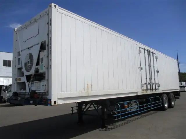 40FT2軸冷凍コンテナシャシSET　リーフサス　積載24,000㎏の画像1