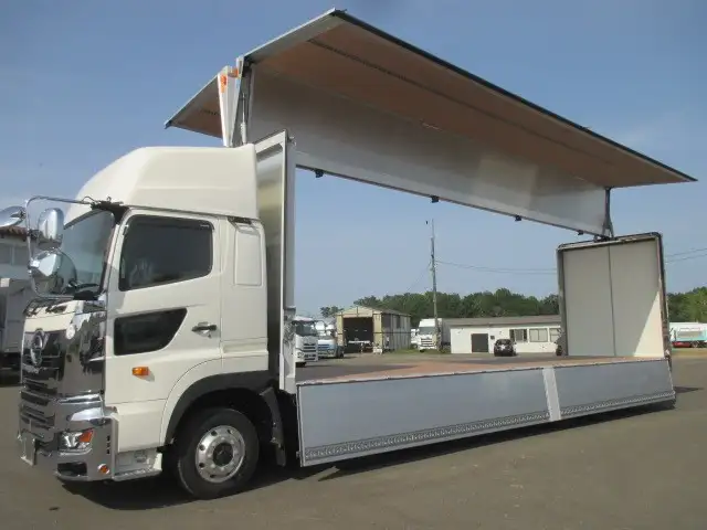 【車検付】日野　4軸低床アルミウイング　寒冷地仕様‼　ハイルーフ　MT7速　380馬力　積載：13,900kgの画像54