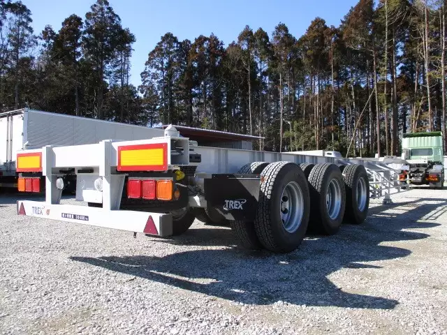 未使用車　40FT3軸コンテナシャシ　リフトアクスル　積載30,480㎏の画像5