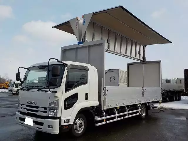未使用‼ 寒冷地仕様‼ いすゞ 6200ワイド 4tアルミウイング エアサス 格納PG付 MT6速 210馬力 の画像7