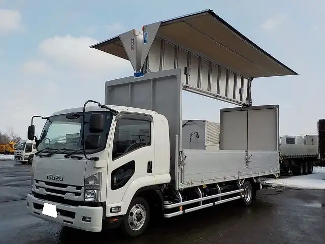 未使用‼ 寒冷地仕様‼ いすゞ 6200ワイド 4tアルミウイング エアサス 格納PG付 MT6速 210馬力 の画像8