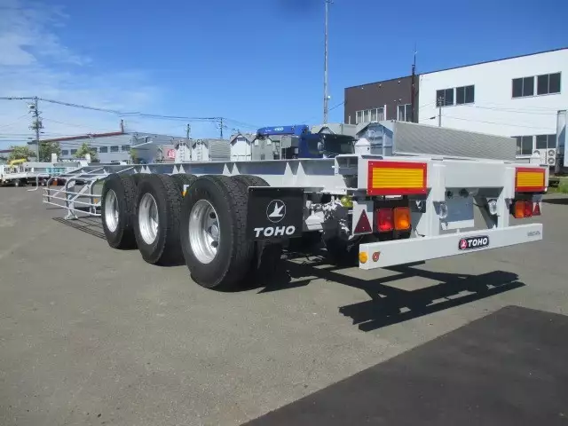 【予備権付:令和3年7月13日まで】未使用車 東邦 40FT3軸コンテナシャシ リーフサス 積載:30,480kg 第五輪:10,760kg以上の画像6