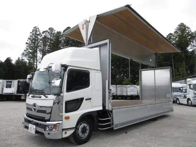 寒冷地仕様 日野 増トンウイング 7200ワイド 240馬力 MT 格納ゲート 積載:6,200kgの画像34