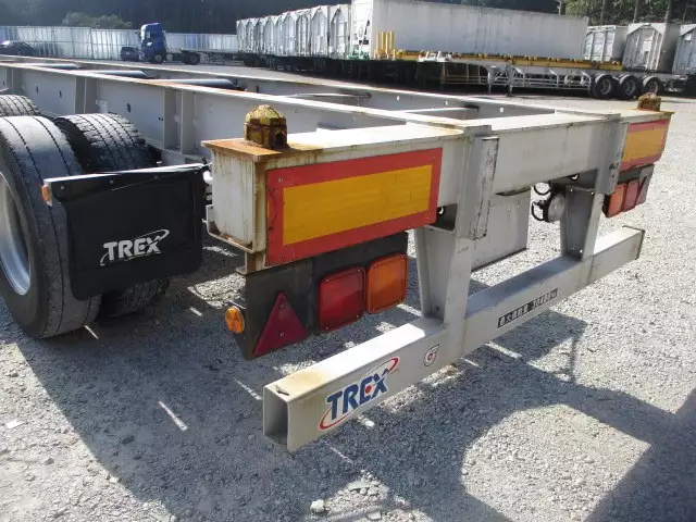 40FTコンテナシャシ 3軸リーフサス 積載30,480㎏ 第五輪10,920㎏以上の画像48