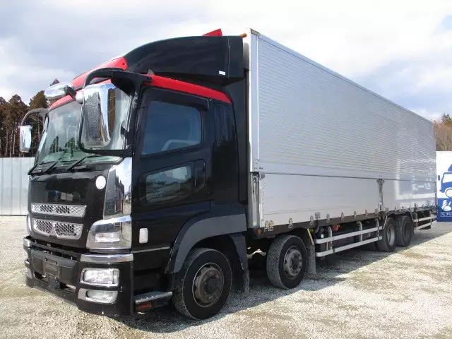 平成26年10月中古大型アルミバン・ウィング三菱ふそうスーパーグレートの画像1